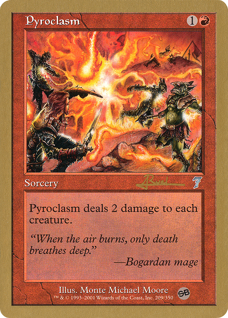 Pyroclasm (WC01-AR209SB) - World Championship Decks 2001 - Premium MTG Single from Wizards of the Coast - Just $0.64! Shop now at Game Crave Tournament Store