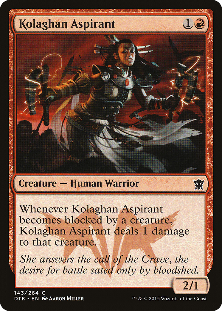 Kolaghan Aspirant (DTK-143) - Dragons of Tarkir Foil - Premium MTG Single from Wizards of the Coast - Just $0.25! Shop now at Game Crave Tournament Store