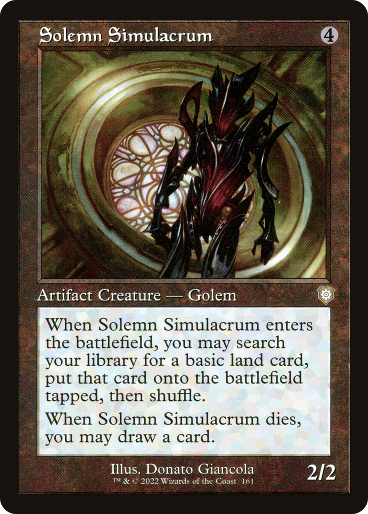 Solemn Simulacrum (BRC-161) - The Brothers' War Commander - Premium MTG Single from Wizards of the Coast - Just $0.13! Shop now at Game Crave Tournament Store