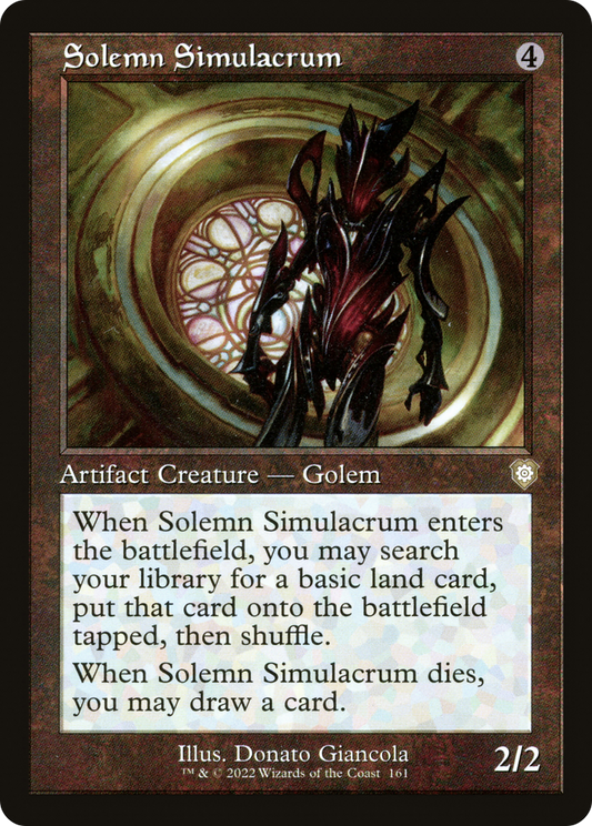 Solemn Simulacrum (BRC-161) - The Brothers' War Commander - Premium MTG Single from Wizards of the Coast - Just $0.13! Shop now at Game Crave Tournament Store