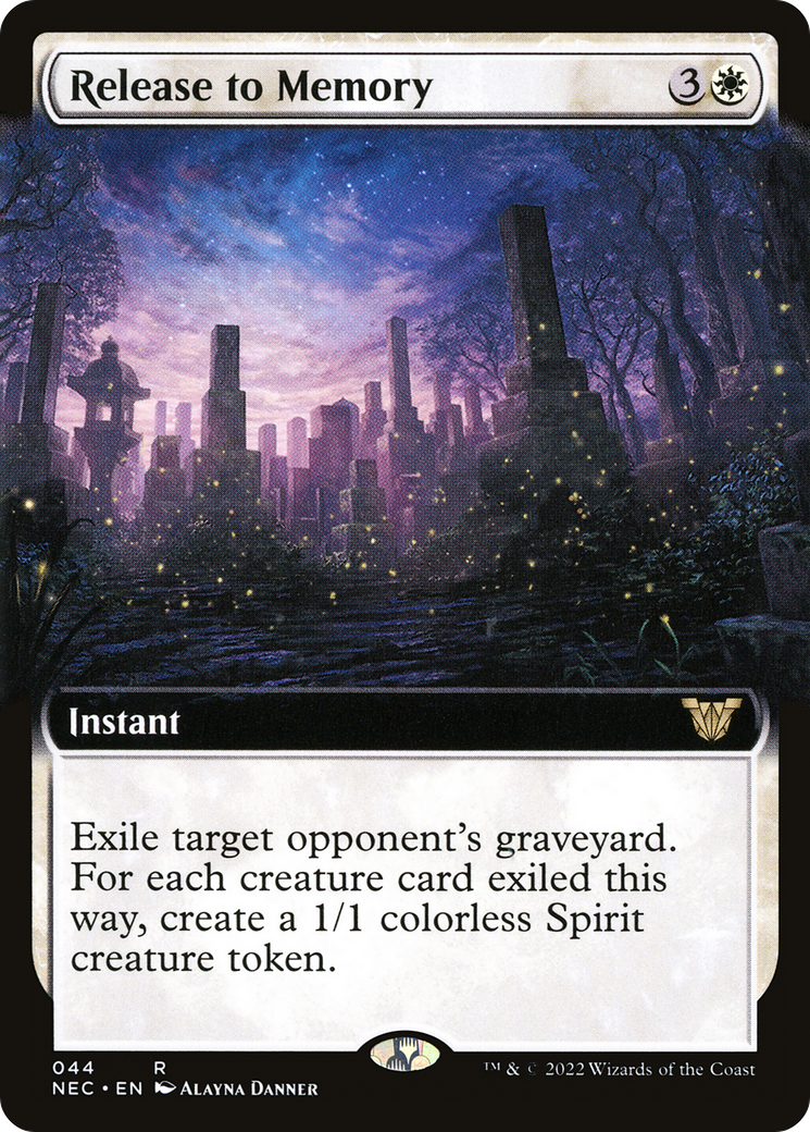 Release to Memory (NEC-044) - Neon Dynasty Commander: (Extended Art) - Premium MTG Single from Wizards of the Coast - Just $0.14! Shop now at Game Crave Tournament Store