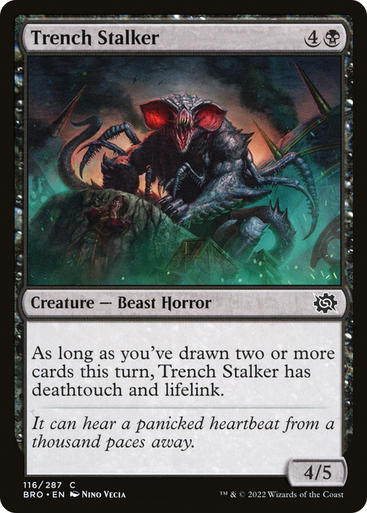 Trench Stalker (BRO-116) - The Brothers' War - Premium MTG Single from Wizards of the Coast - Just $0.25! Shop now at Game Crave Tournament Store