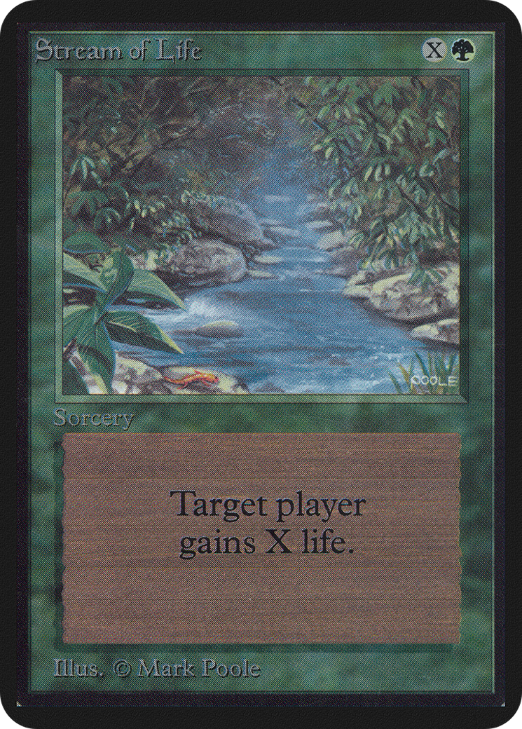 Stream of Life (LEA-217) - Limited Edition Alpha - Premium MTG Single from Wizards of the Coast - Just $8.52! Shop now at Game Crave Tournament Store