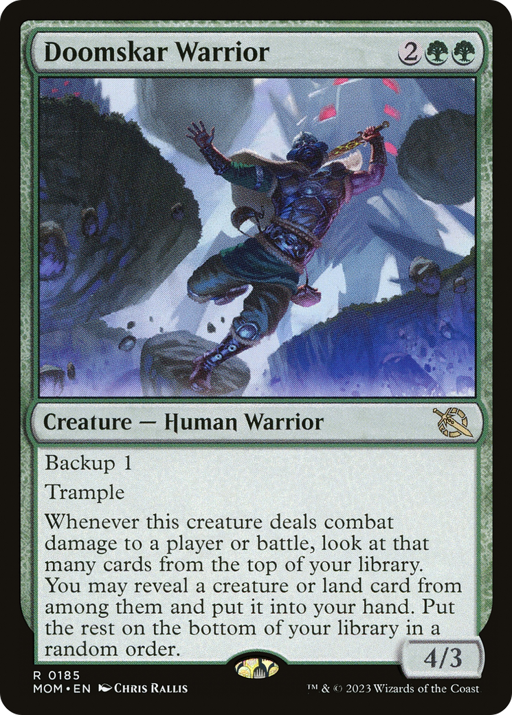 Doomskar Warrior (MOM-185) - March of the Machine - Premium MTG Single from Wizards of the Coast - Just $0.08! Shop now at Game Crave Tournament Store