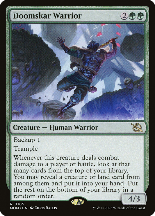 Doomskar Warrior (MOM-185) - March of the Machine Foil - Premium MTG Single from Wizards of the Coast - Just $0.08! Shop now at Game Crave Tournament Store
