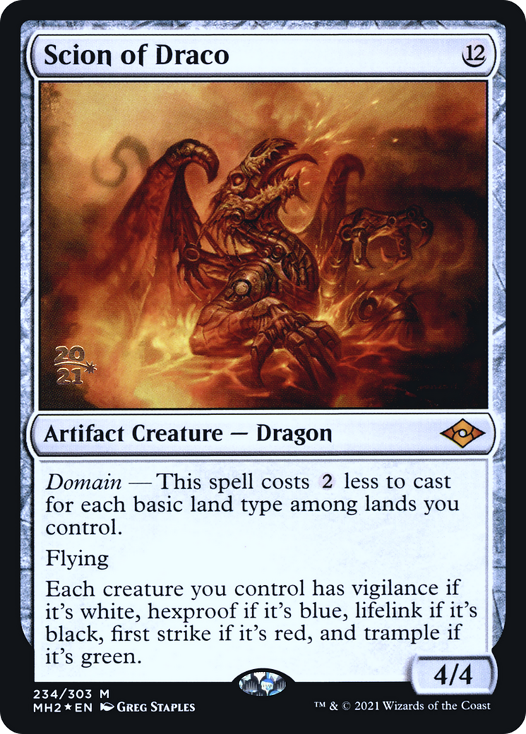 Scion of Draco (PMH2-234S) - Modern Horizons 2 Promos Foil - Premium MTG Single from Wizards of the Coast - Just $1.34! Shop now at Game Crave Tournament Store