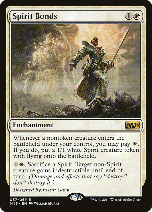 Spirit Bonds (M15-037) - Magic 2015 - Premium MTG Single from Wizards of the Coast - Just $0.11! Shop now at Game Crave Tournament Store