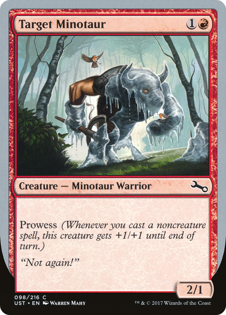 Target Minotaur (UST-98A) - Unstable - Premium MTG Single from Wizards of the Coast - Just $0.08! Shop now at Game Crave Tournament Store
