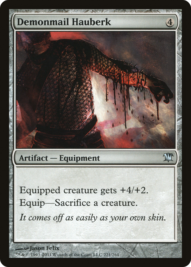 Demonmail Hauberk (ISD-221) - Innistrad Foil - Premium MTG Single from Wizards of the Coast - Just $0.15! Shop now at Game Crave Tournament Store