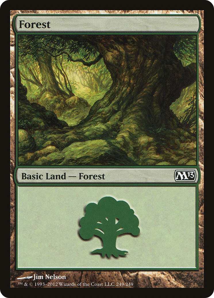 Forest (M13-249) - Magic 2013 - Premium MTG Single from Wizards of the Coast - Just $0.08! Shop now at Game Crave Tournament Store