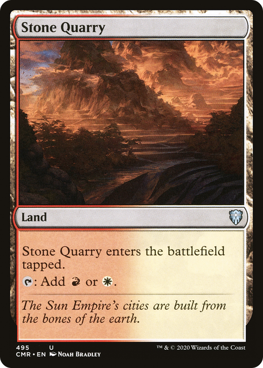 Stone Quarry (CMR-495) - Commander Legends - Premium MTG Single from Wizards of the Coast - Just $0.08! Shop now at Game Crave Tournament Store