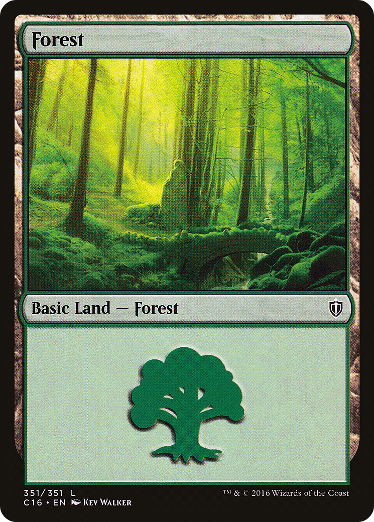 Forest (C16-351) - Commander 2016 - Premium MTG Single from Wizards of the Coast - Just $0.08! Shop now at Game Crave Tournament Store