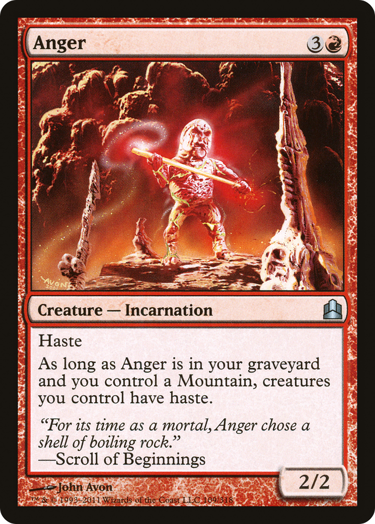 Anger (CMD-109) - Commander 2011 - Premium MTG Single from Wizards of the Coast - Just $0.72! Shop now at Game Crave Tournament Store