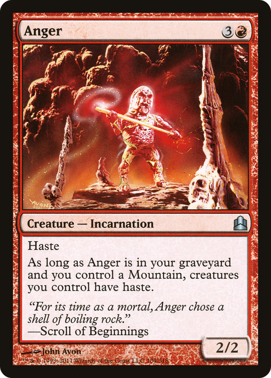 Anger (CMD-109) - Commander 2011 - Premium MTG Single from Wizards of the Coast - Just $0.72! Shop now at Game Crave Tournament Store