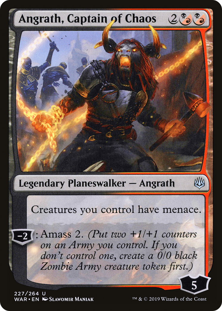 Angrath, Captain of Chaos (WAR-227) - War of the Spark - Premium MTG Single from Wizards of the Coast - Just $0.08! Shop now at Game Crave Tournament Store