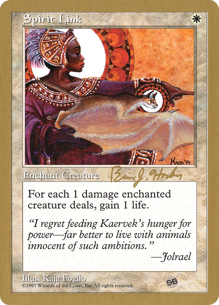 Spirit Link (WC98-BH64SB) - World Championship Decks 1998 - Premium MTG Single from Wizards of the Coast - Just $0.12! Shop now at Game Crave Tournament Store