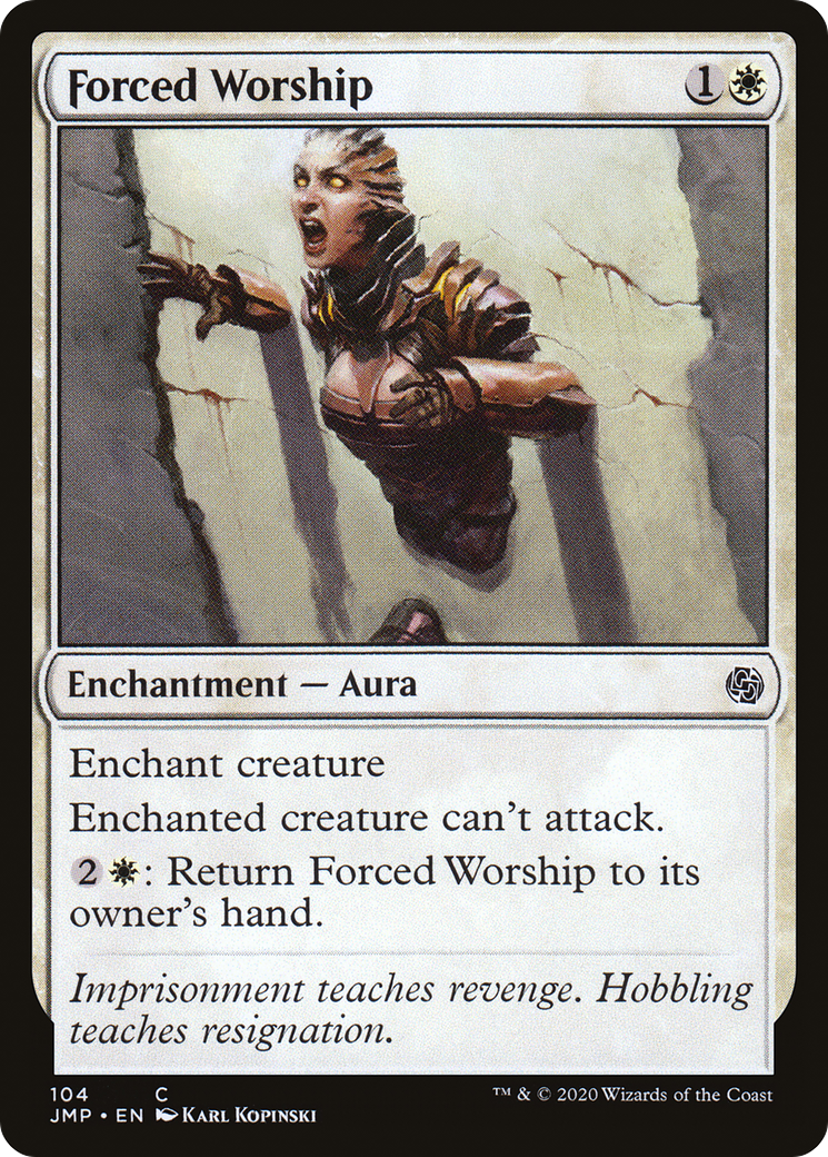 Forced Worship (JMP-104) - Jumpstart - Premium MTG Single from Wizards of the Coast - Just $0.08! Shop now at Game Crave Tournament Store