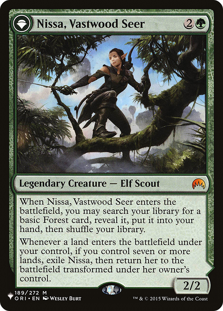 Nissa, Vastwood Seer // Nissa, Sage Animist (PCTB-033) - From Cute to Brute: (originpwdfc) - Premium MTG Single from Wizards of the Coast - Just $1.07! Shop now at Game Crave Tournament Store