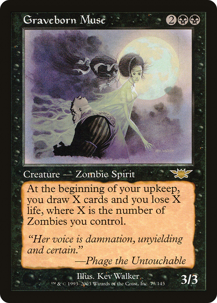 Graveborn Muse (LGN-073) - Legions - Premium MTG Single from Wizards of the Coast - Just $2.05! Shop now at Game Crave Tournament Store