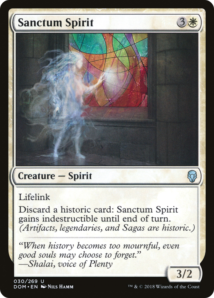 Sanctum Spirit (DOM-030) - Dominaria - Premium MTG Single from Wizards of the Coast - Just $0.25! Shop now at Game Crave Tournament Store
