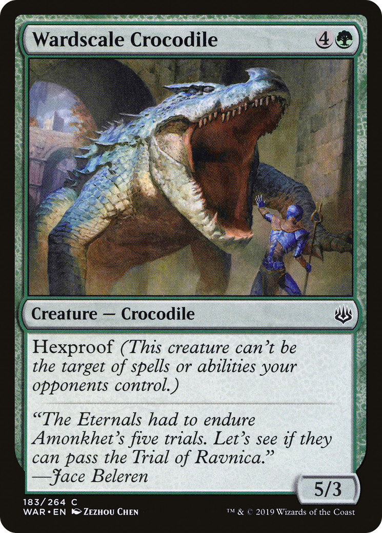 Wardscale Crocodile (WAR-183) - War of the Spark - Premium MTG Single from Wizards of the Coast - Just $0.08! Shop now at Game Crave Tournament Store