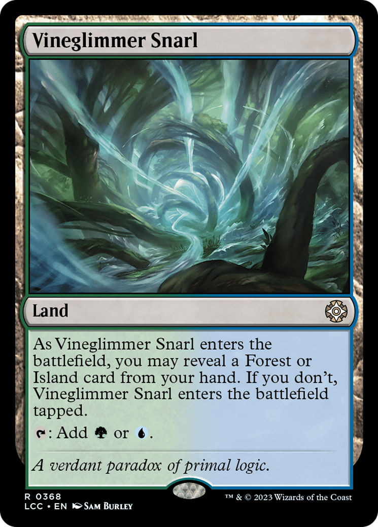 Vineglimmer Snarl (LCC-368) - The Lost Caverns of Ixalan Commander - Premium MTG Single from Wizards of the Coast - Just $0.08! Shop now at Game Crave Tournament Store