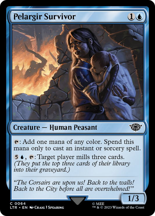 Pelargir Survivor (LTR-064) - The Lord of the Rings: Tales of Middle-earth - Premium MTG Single from Wizards of the Coast - Just $0.08! Shop now at Game Crave Tournament Store