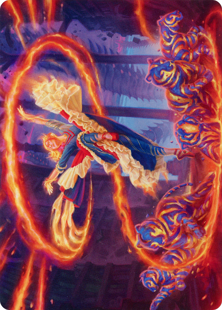 Joyful Stormsculptor // Joyful Stormsculptor (AMOM-049) - March of the Machine Art Series (Borderless) - Premium MTG Single from Wizards of the Coast - Just $0! Shop now at Game Crave Tournament Store
