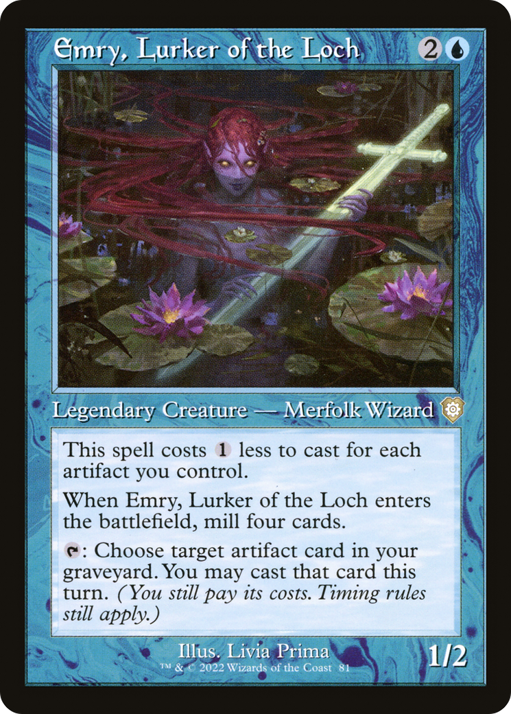 Emry, Lurker of the Loch (BRC-081) - The Brothers' War Commander - Premium MTG Single from Wizards of the Coast - Just $0.56! Shop now at Game Crave Tournament Store
