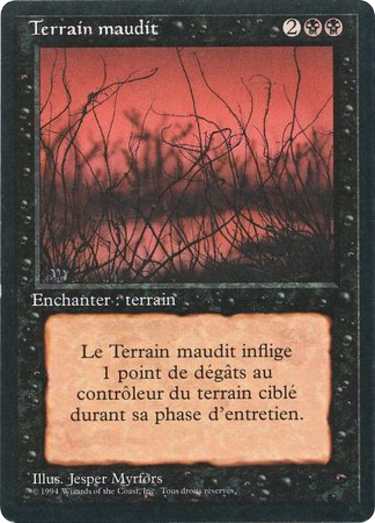 Cursed Land (FBB-098) - Foreign Black Border - Premium MTG Single from Wizards of the Coast - Just $0! Shop now at Game Crave Tournament Store