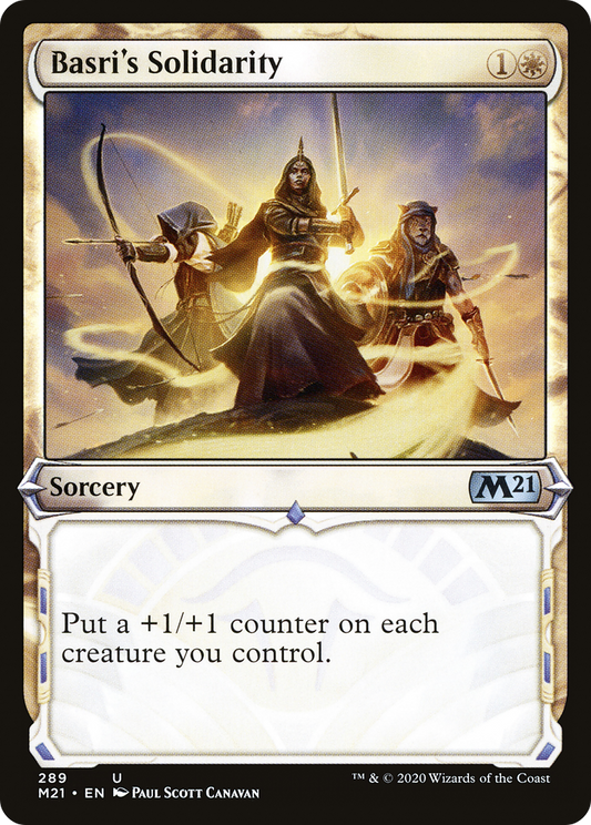 Basri's Solidarity (M21-289) - Core Set 2021: (Showcase) Foil - Premium MTG Single from Wizards of the Coast - Just $0.08! Shop now at Game Crave Tournament Store