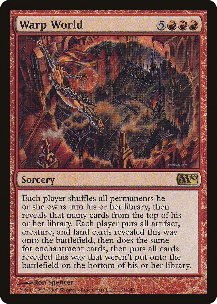 Warp World (M10-163) - Magic 2010 Foil - Premium MTG Single from Wizards of the Coast - Just $3! Shop now at Game Crave Tournament Store