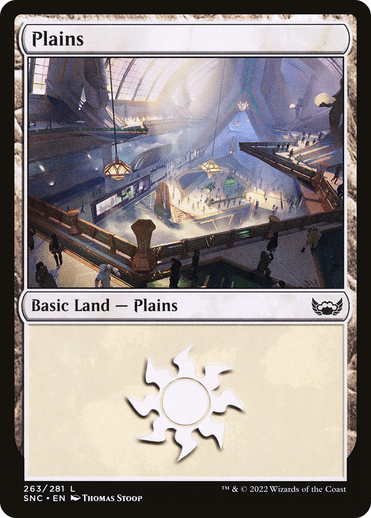 Plains (SNC-263) - Streets of New Capenna - Premium MTG Single from Wizards of the Coast - Just $0.08! Shop now at Game Crave Tournament Store