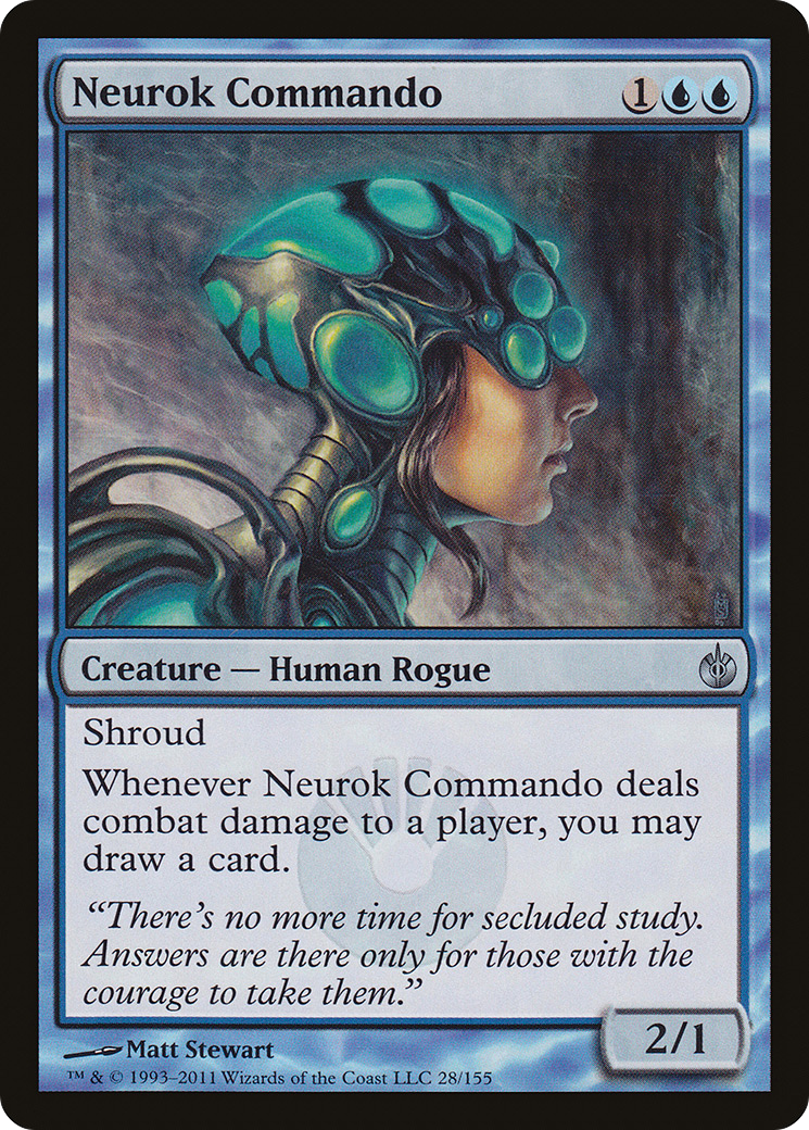 Neurok Commando (MBS-028) - Mirrodin Besieged - Premium MTG Single from Wizards of the Coast - Just $0.08! Shop now at Game Crave Tournament Store