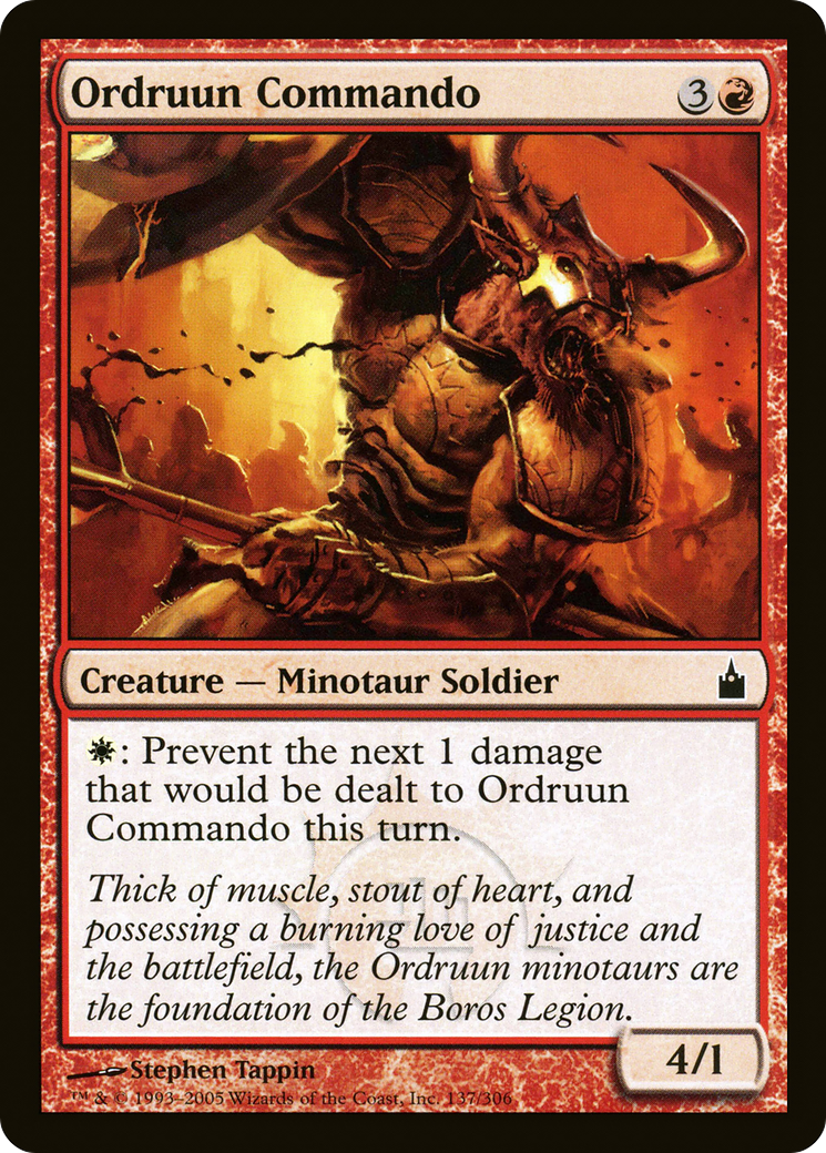 Ordruun Commando (RAV-137) - Ravnica: City of Guilds - Premium MTG Single from Wizards of the Coast - Just $0.25! Shop now at Game Crave Tournament Store