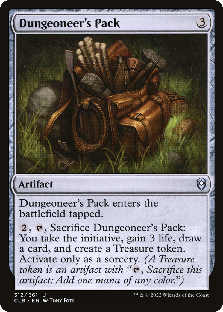 Dungeoneer's Pack (CLB-312) - Commander Legends: Battle for Baldur's Gate Foil - Premium MTG Single from Wizards of the Coast - Just $0.08! Shop now at Game Crave Tournament Store