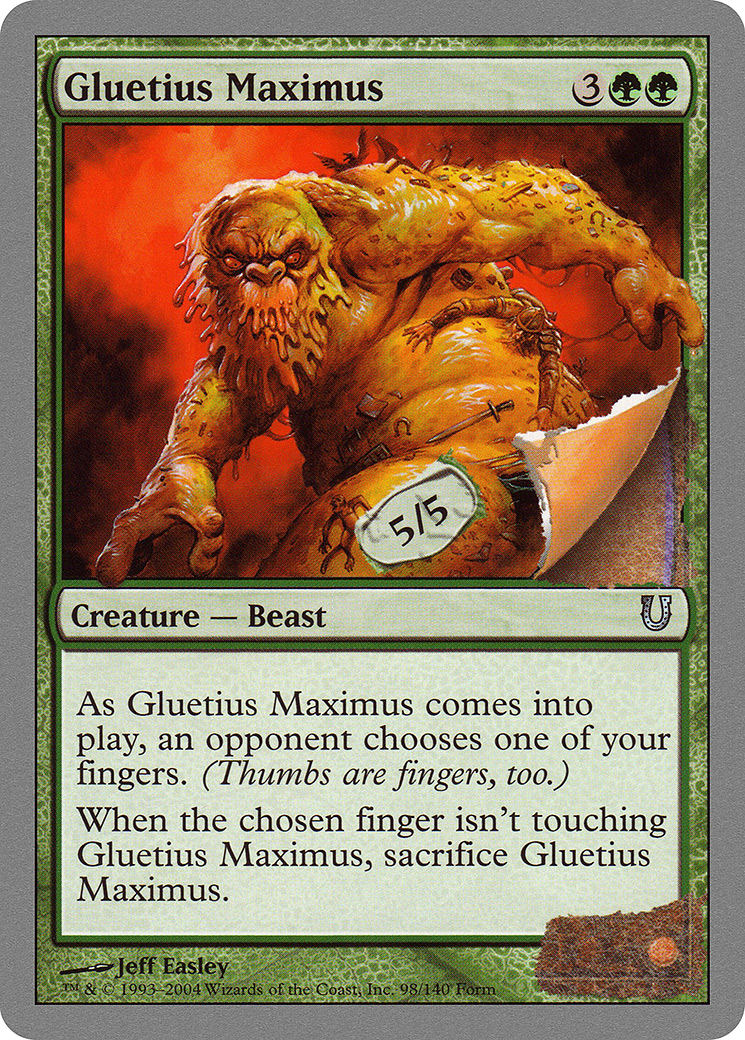 Gluetius Maximus (UNH-098) - Unhinged - Premium MTG Single from Wizards of the Coast - Just $0.25! Shop now at Game Crave Tournament Store