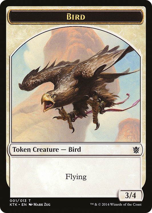 Bird (TKTK-001) - Khans of Tarkir Tokens - Premium MTG Single from Wizards of the Coast - Just $0.09! Shop now at Game Crave Tournament Store