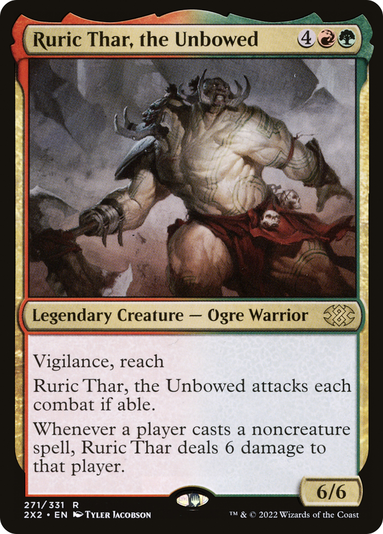Ruric Thar, the Unbowed (2X2-271) - Double Masters 2022 - Premium MTG Single from Wizards of the Coast - Just $0.30! Shop now at Game Crave Tournament Store
