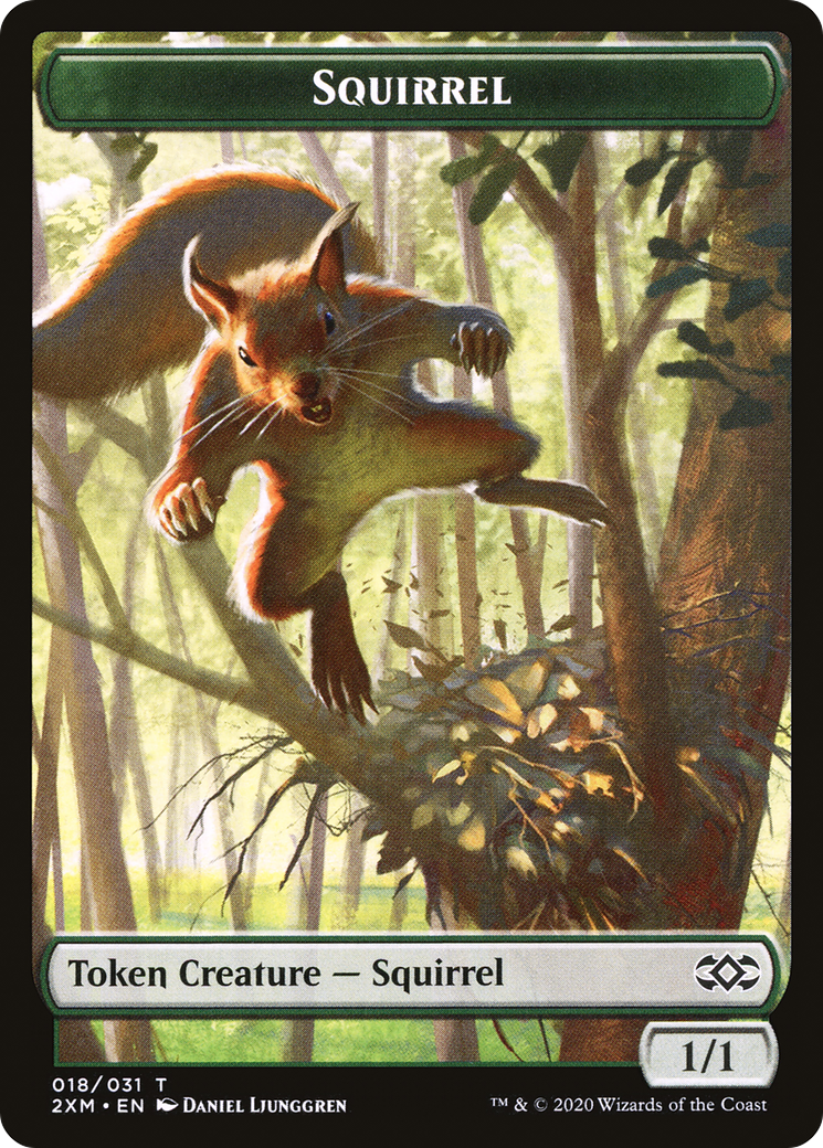 Squirrel (T2XM-018) - Double Masters Tokens Foil - Premium MTG Single from Wizards of the Coast - Just $0! Shop now at Game Crave Tournament Store