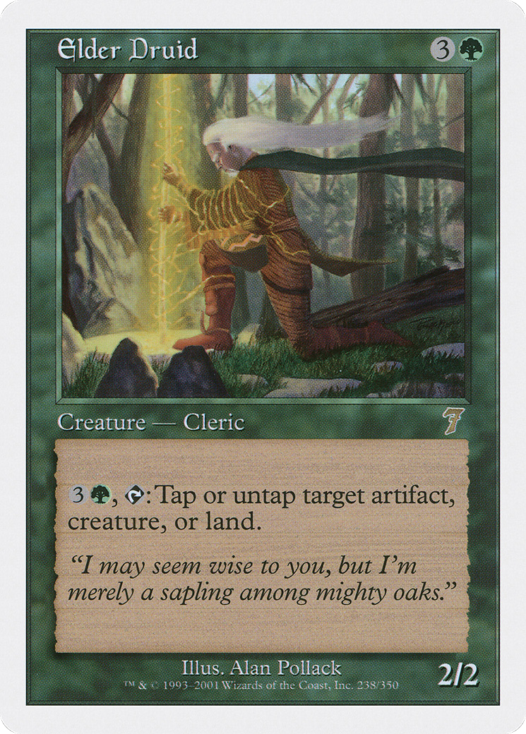 Elder Druid (7ED-238) - Seventh Edition - Premium MTG Single from Wizards of the Coast - Just $0.25! Shop now at Game Crave Tournament Store