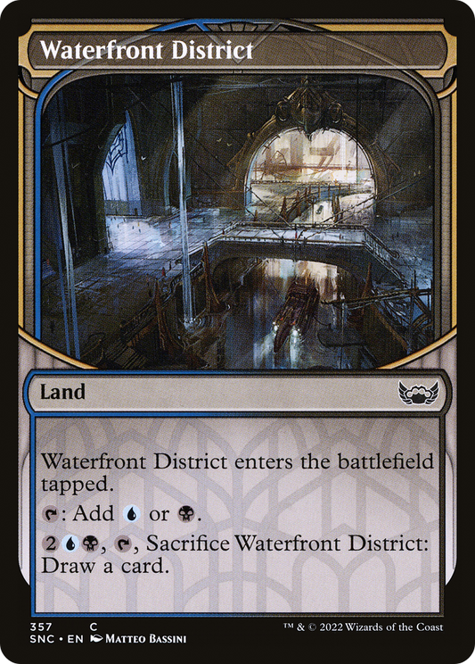 Waterfront District (SNC-357) - Streets of New Capenna: (Showcase) - Premium MTG Single from Wizards of the Coast - Just $0.25! Shop now at Game Crave Tournament Store