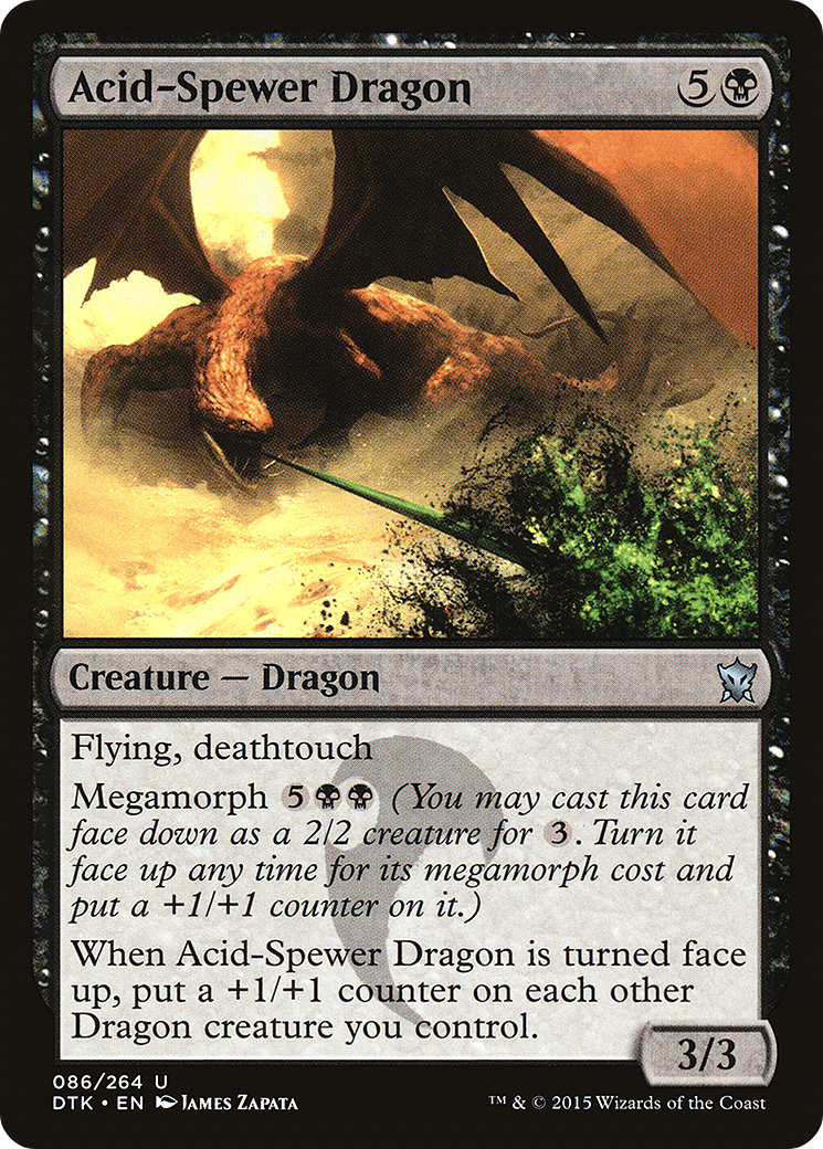 Acid-Spewer Dragon (DTK-086) - Dragons of Tarkir - Premium MTG Single from Wizards of the Coast - Just $0.08! Shop now at Game Crave Tournament Store