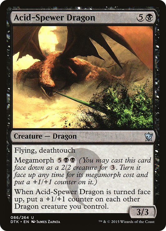 Acid-Spewer Dragon (DTK-086) - Dragons of Tarkir - Premium MTG Single from Wizards of the Coast - Just $0.08! Shop now at Game Crave Tournament Store
