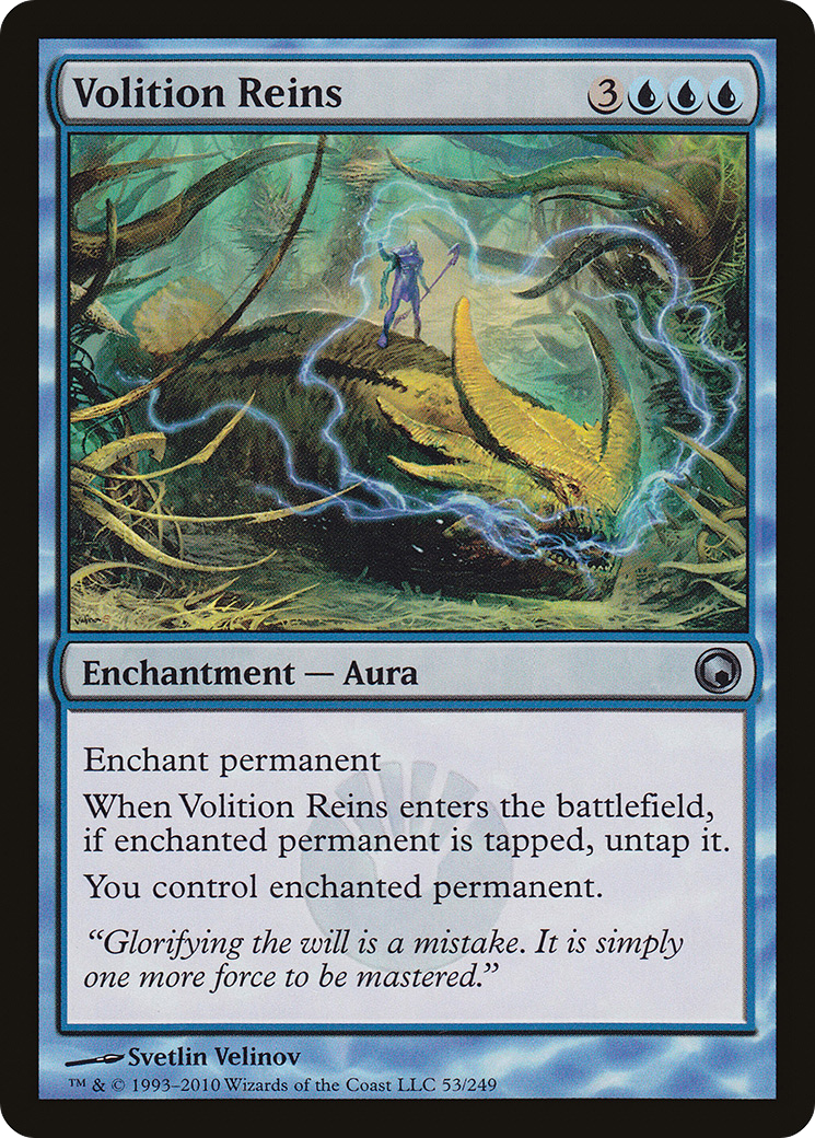 Volition Reins (SOM-053) - Scars of Mirrodin Foil - Premium MTG Single from Wizards of the Coast - Just $0.29! Shop now at Game Crave Tournament Store