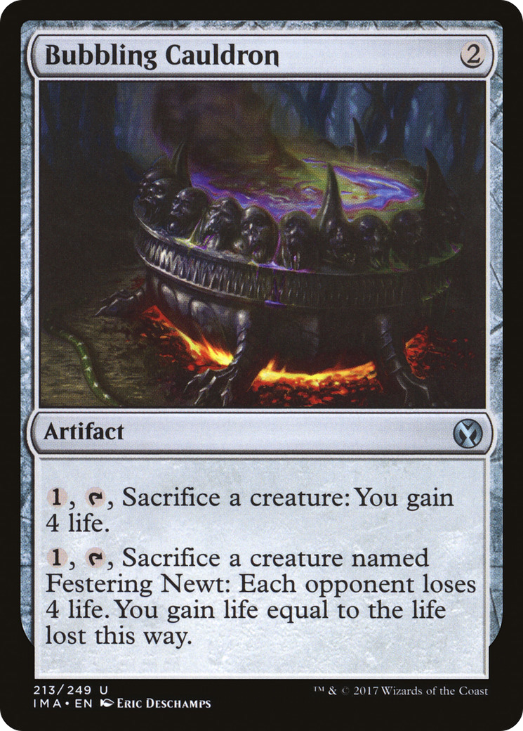 Bubbling Cauldron (IMA-213) - Iconic Masters - Premium MTG Single from Wizards of the Coast - Just $0.08! Shop now at Game Crave Tournament Store