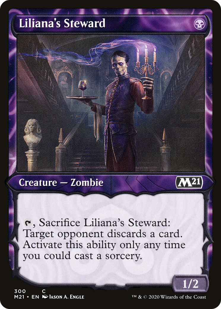 Liliana's Steward (M21-300) - Core Set 2021: (Showcase) Foil - Premium MTG Single from Wizards of the Coast - Just $0.25! Shop now at Game Crave Tournament Store