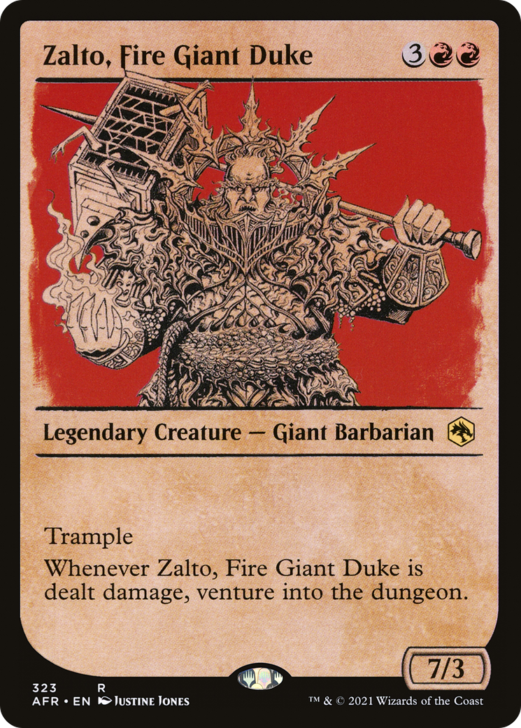 Zalto, Fire Giant Duke (AFR-323) - Adventures in the Forgotten Realms: (Showcase) - Premium MTG Single from Wizards of the Coast - Just $0.25! Shop now at Game Crave Tournament Store