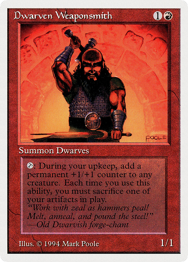 Dwarven Weaponsmith (SUM-145) - Summer Magic / Edgar - Premium MTG Single from Wizards of the Coast - Just $0! Shop now at Game Crave Tournament Store