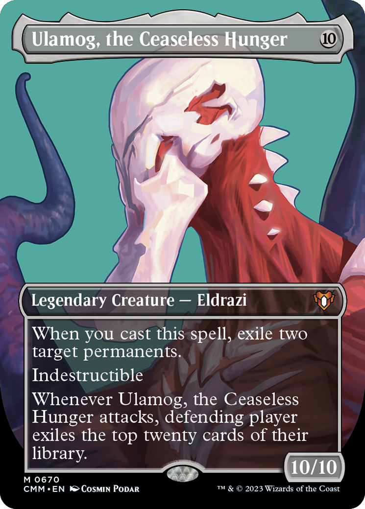 Ulamog, the Ceaseless Hunger (CMM-670) - Commander Masters (Borderless) - Premium MTG Single from Wizards of the Coast - Just $4.06! Shop now at Game Crave Tournament Store